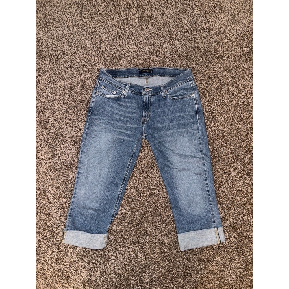 Levi's 524 Too Superlow Skinny Capri Jeans Juniors Size 13 Medium Wash